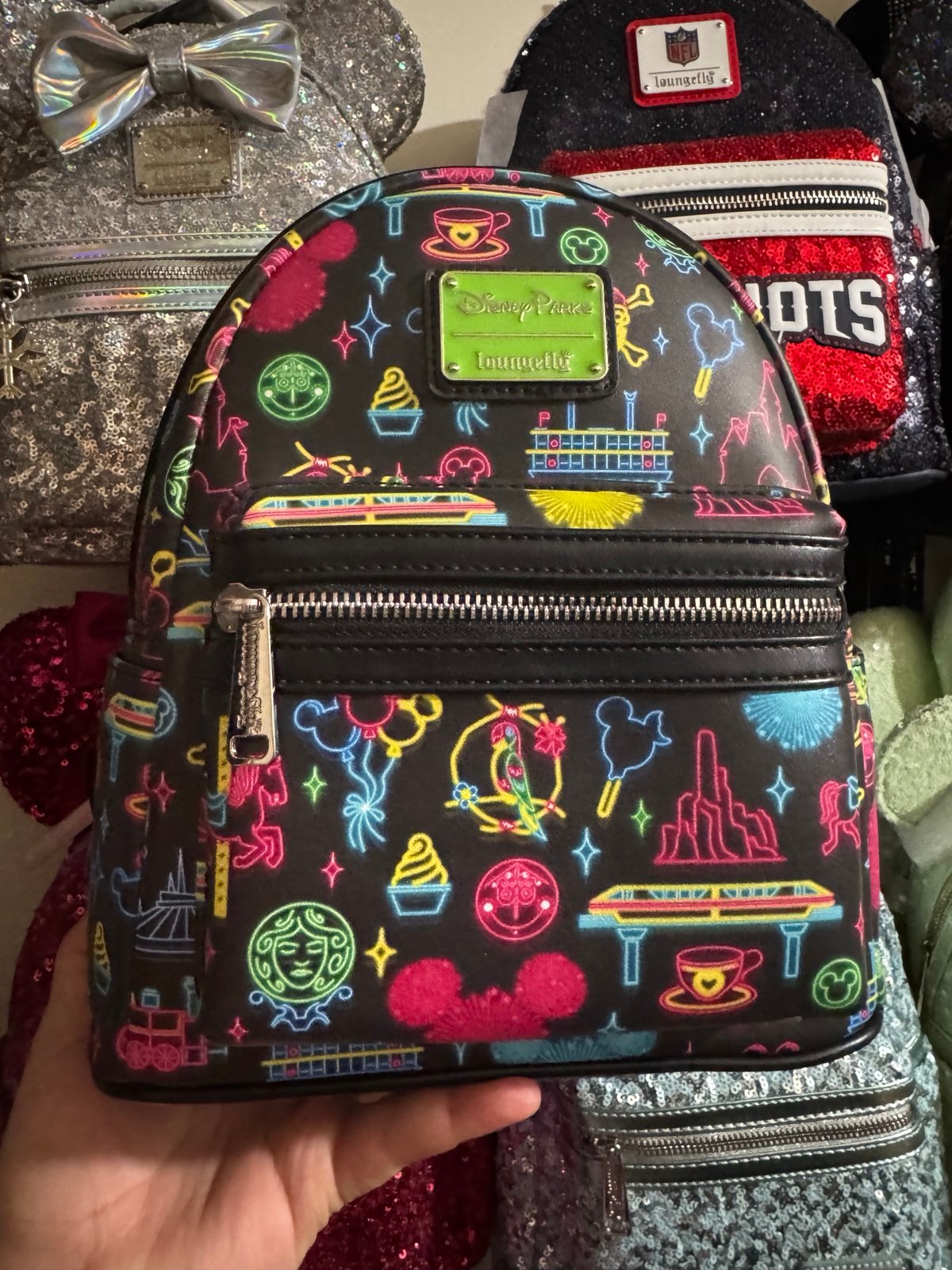Loungefly Disney Parks Neon Backpack 2020
