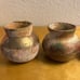 Vintage Mexican Pottery w Copper Brass Accents