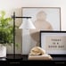 Studio McGee Downbridge Table Lamp Black White - Threshold - Rare NWT