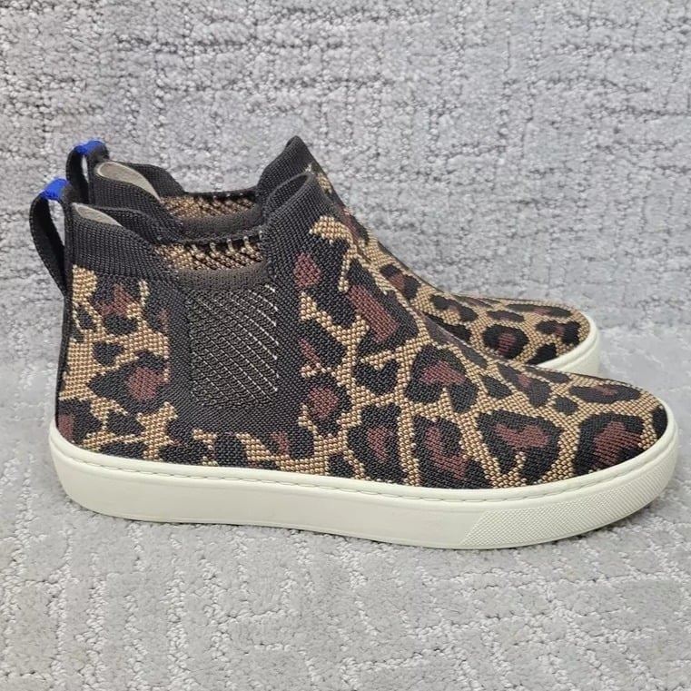 Rothy's The Chelsea Wildcat Textile Pull On Ankle Boots Women's Size US 6