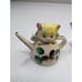 Vintage Salt and Pepper Shaker Set 1950s Norcrest Japan Cat Teapot RARE