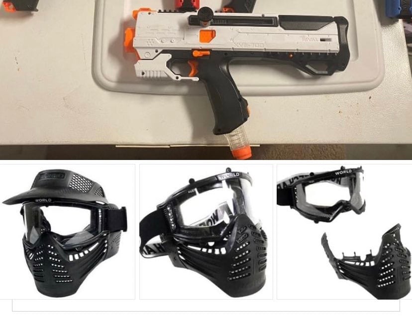 Full Face Mask with 1 blaster