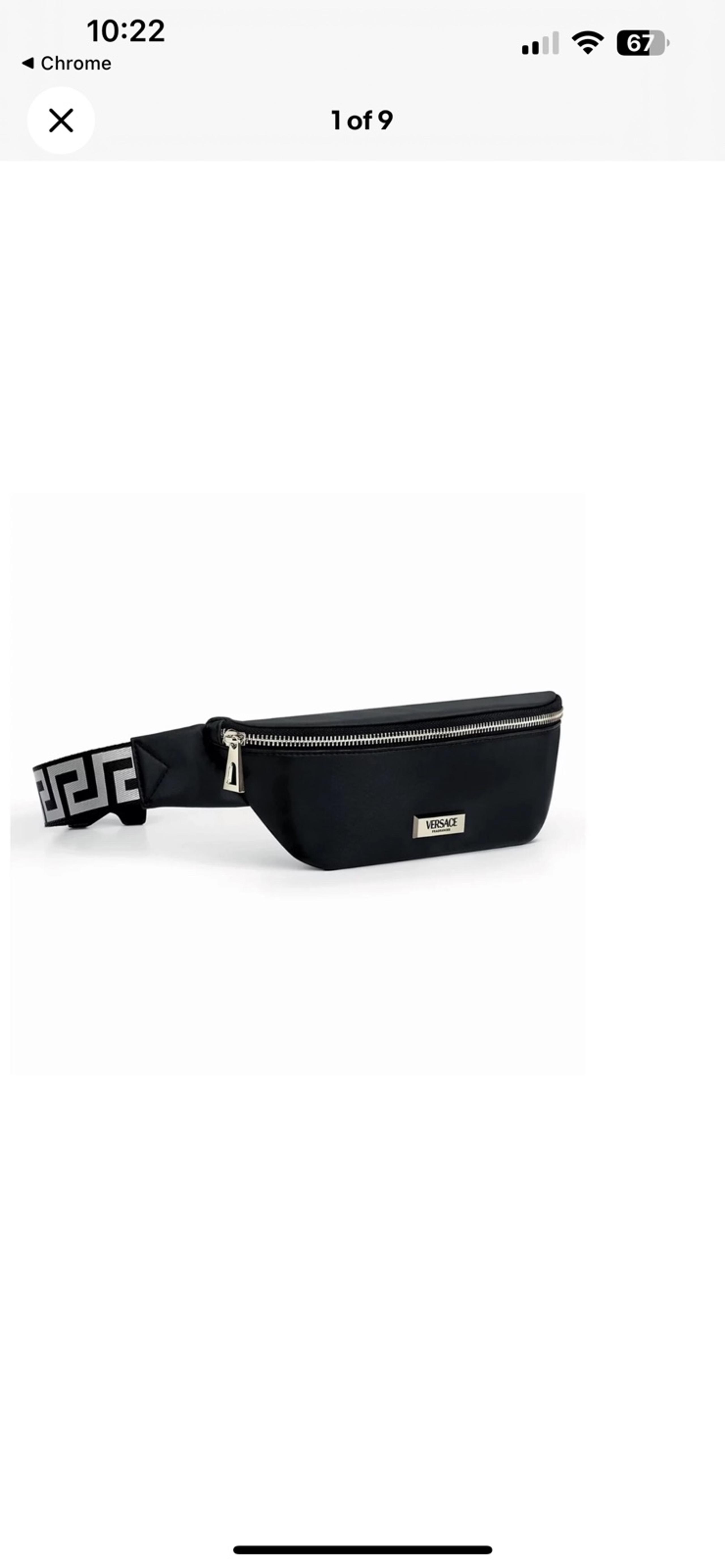 NEW Versace Black Belt bag