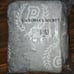 Victoria's Secret PINK Sherpa Blanket Gray & White Logo 50 x 60