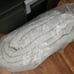 Victoria's Secret PINK Sherpa Blanket Gray & White Logo 50 x 60
