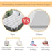 3 Inch Memory Foam Mattress Topper Twin Size, Premium Fluffy & Soft