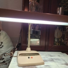 Vintage Industrial Mid Century Marks Deluxe Metal Gooseneck Desk Lamp
