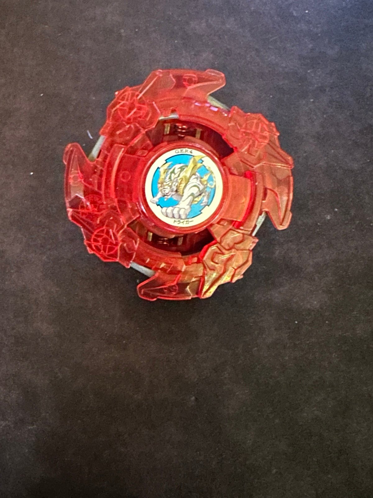 Drigger F Vintage Plastic Beyblade Recolor Red
