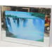 Vtg 90s Sounds Moving Water Picture Mirror Niagara Falls Rainbow 12 x 16