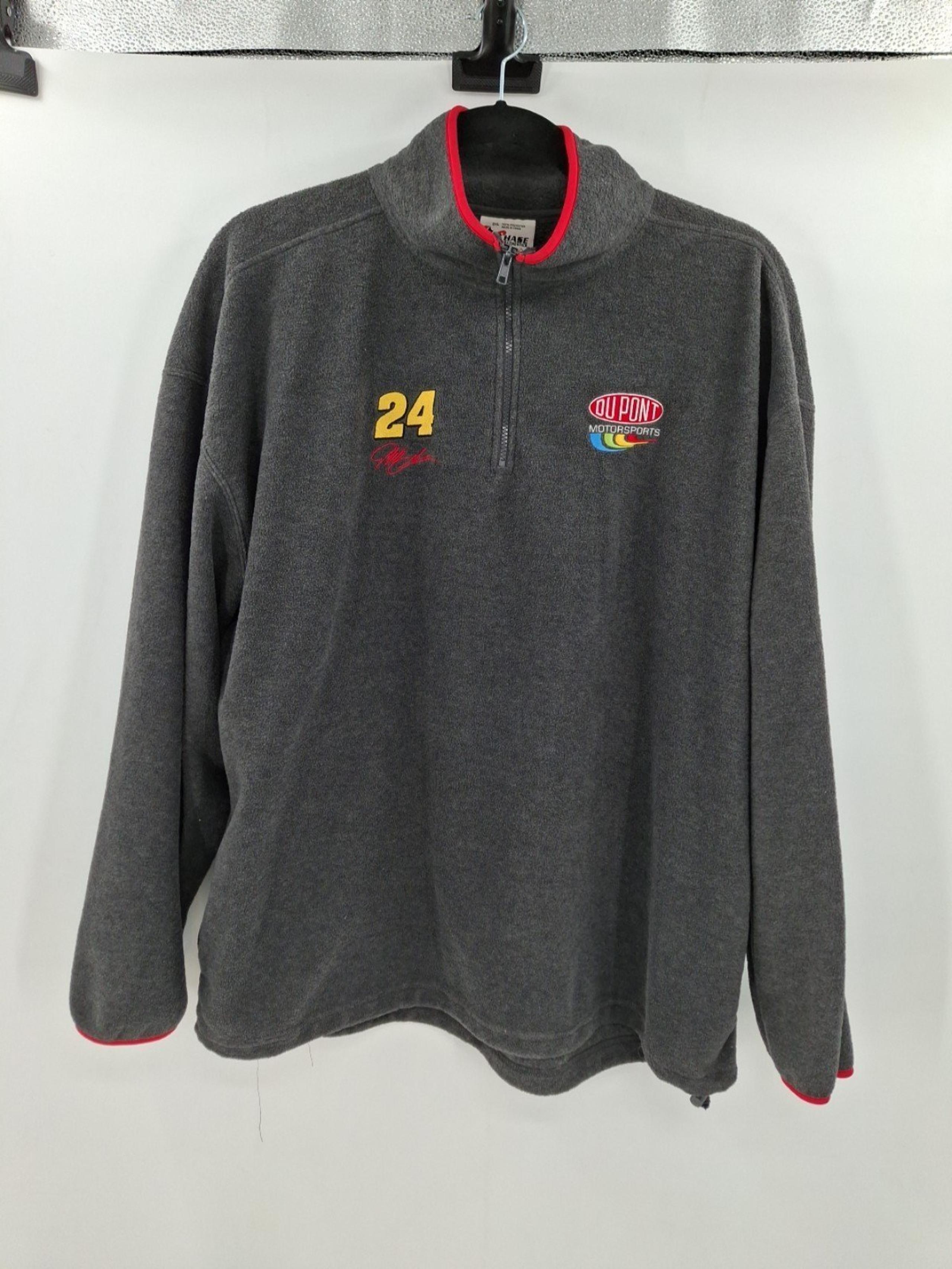 Chase Authentics Mens XXL Quarter Zip Jeff Gordan Pullover Sweater