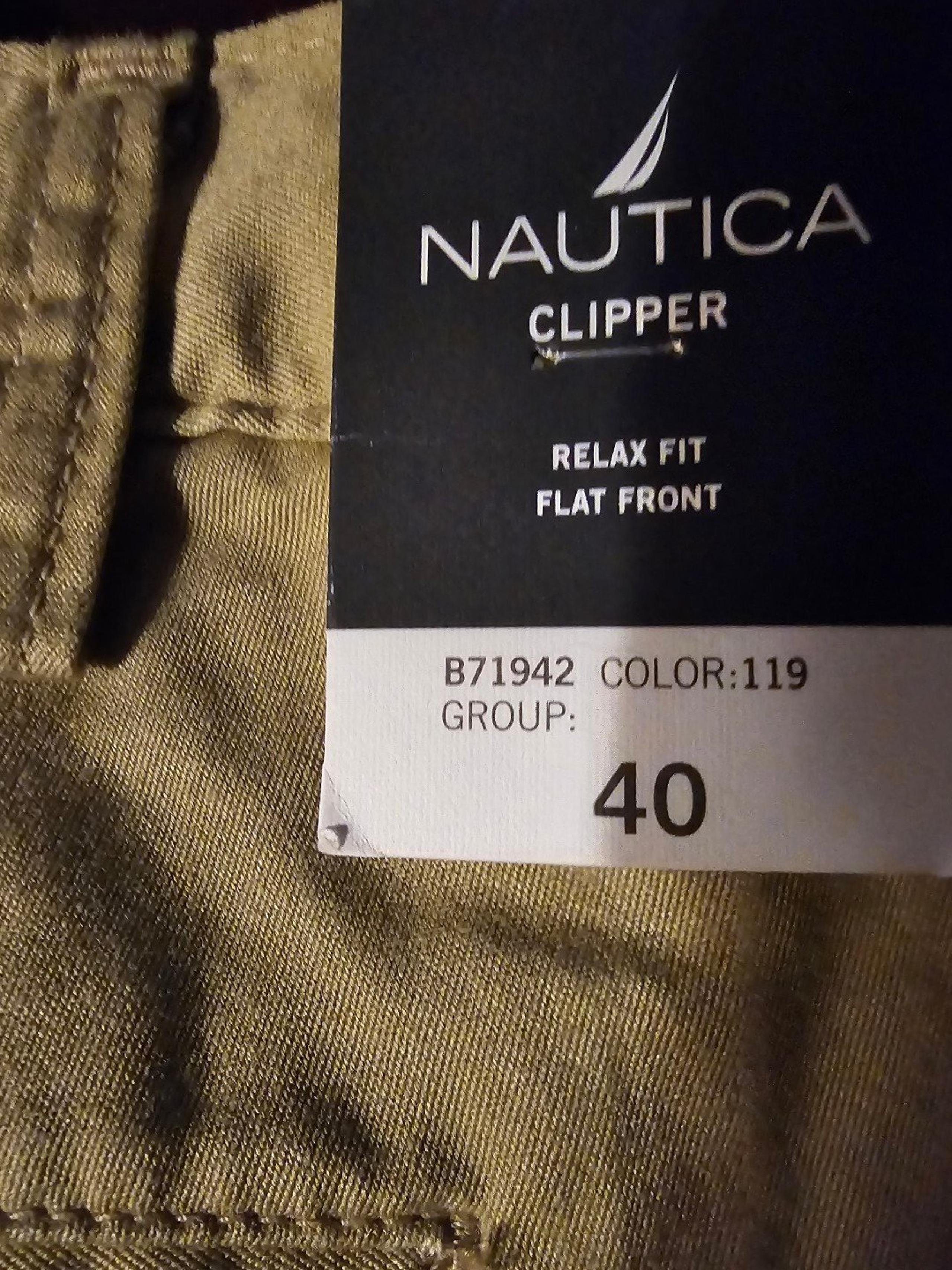 Nautica mens shorts, khaki size 40 nwt