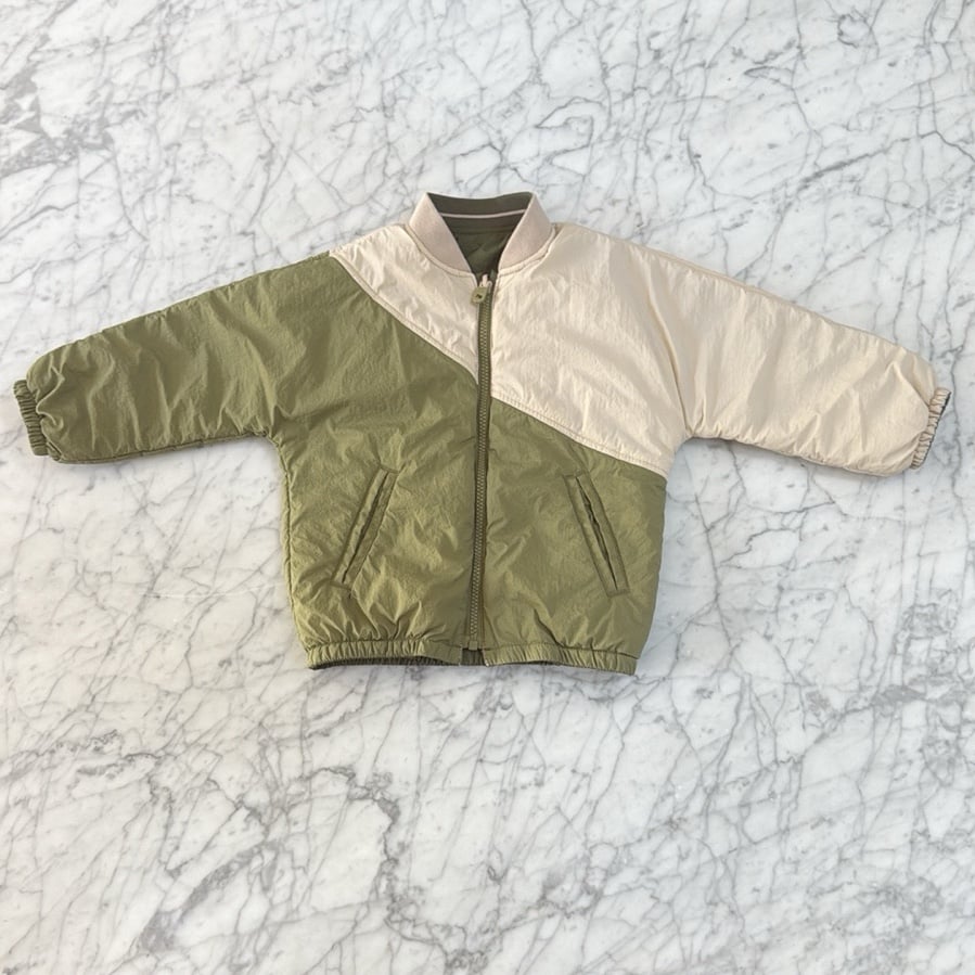 Contrasting Reversible Windbreaker- Retro Color Block l Zara Sz 2/3Y