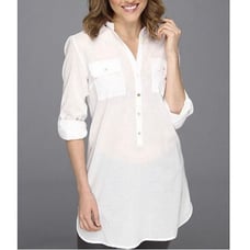 Lilly Pulitzer Resort White Captiva Tunic Top Size Medium
