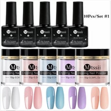 10 PCS Dipping Powder Nail Dip Liquid