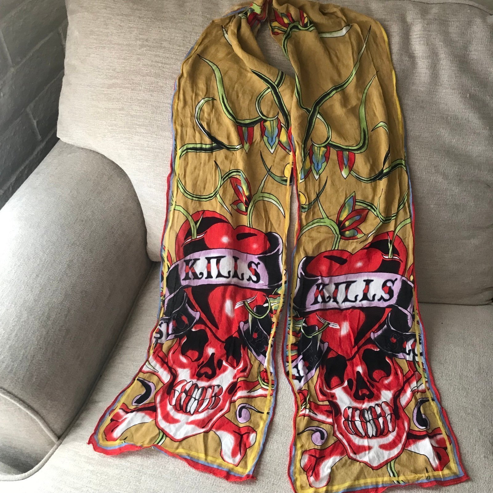 Vintage Ed Hardy Scarf