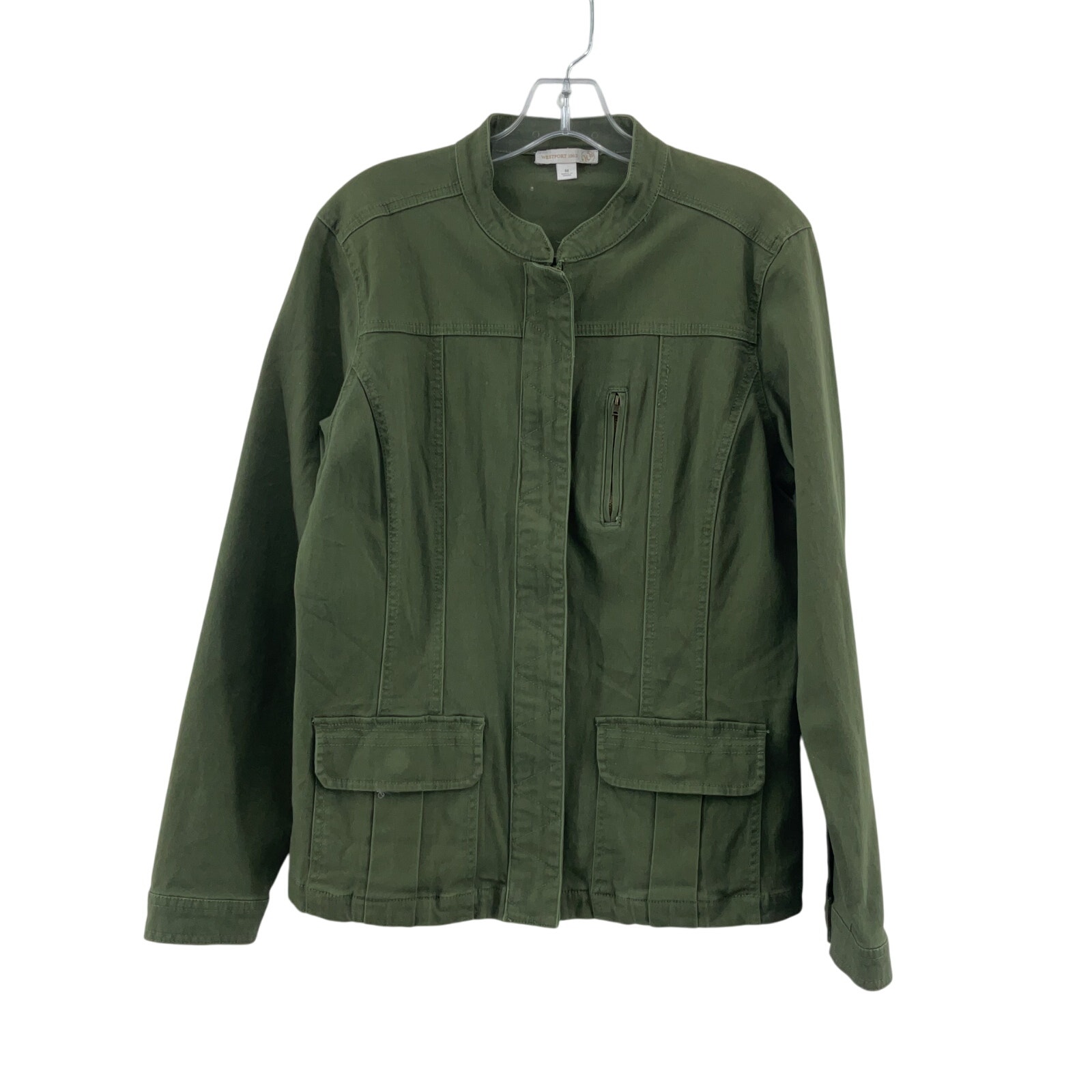 Westport 1962 Field Style Women's Green Military Jacket Cotton M Preowned