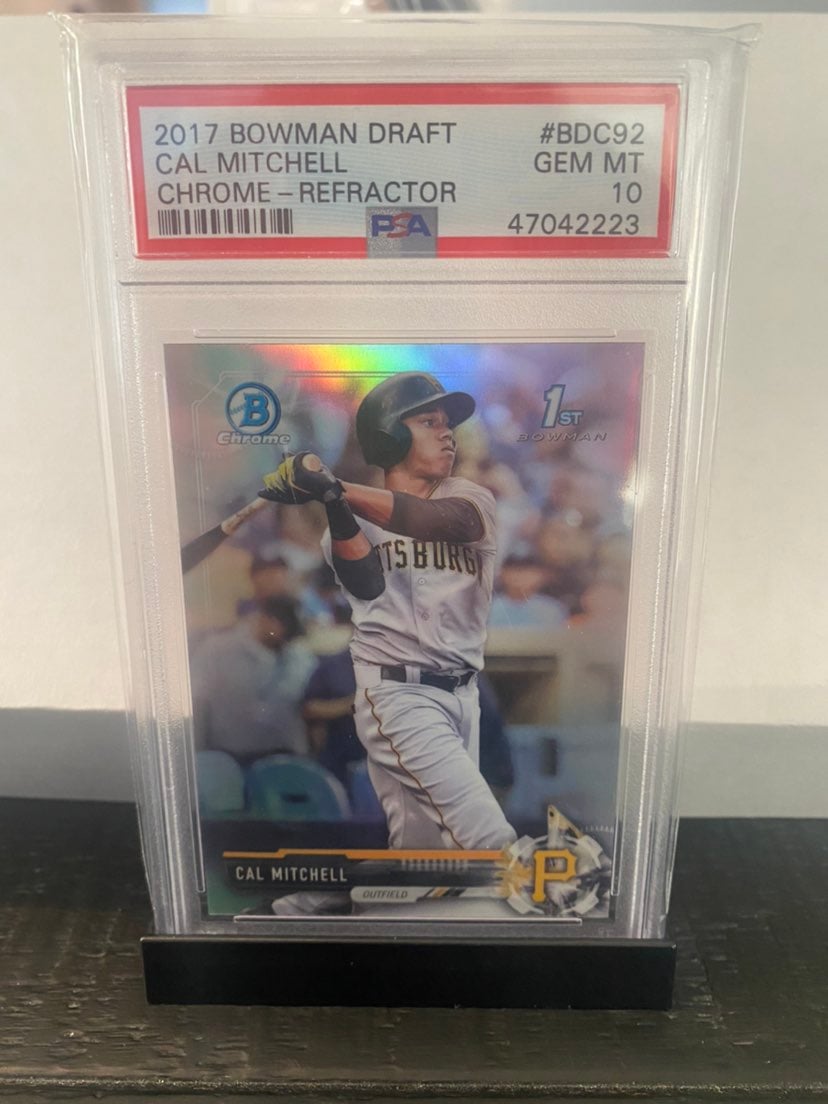 2017 Bowman Draft Cal Mitchell Chrome-Refractor PSA 10