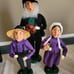 Vintage Set of Amish Byers Choice Dolls and accessories