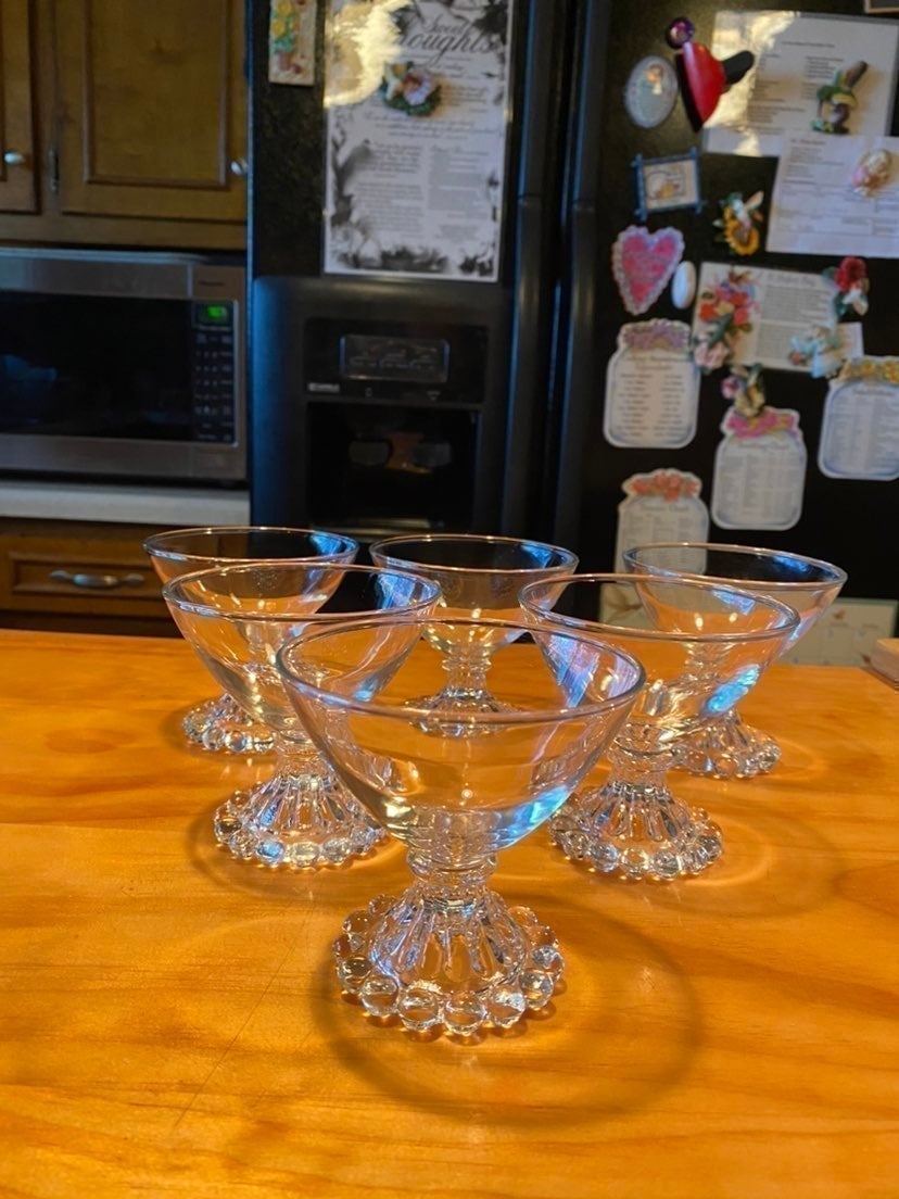 Vintage Anchor Hocking Berwick-Boopie Bubble Liquor Shot Glasses Set of 5