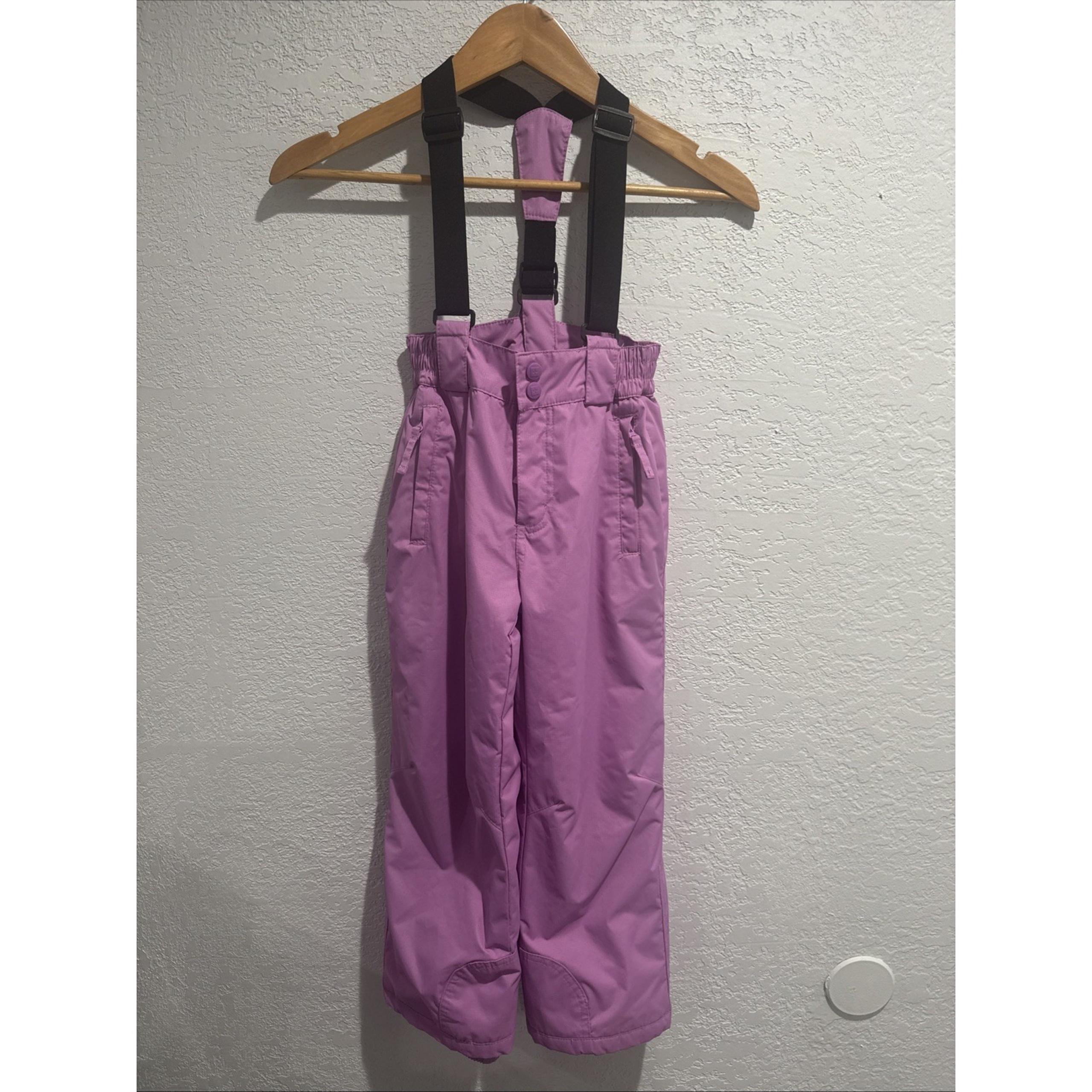 Mountain Warehouse Ski Snow Pants With Suspenders Girls Purple US Size 5-6 YRS