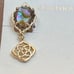 Kendra Scott Kenzie Nude Abalone Logo Clip Earrings