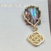 Kendra Scott Kenzie Nude Abalone Logo Clip Earrings