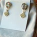 Kendra Scott Kenzie Nude Abalone Logo Clip Earrings