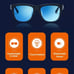 Lenovo lecoo C8 Smart Glasses Headset wireless Bluetooth sunglasses