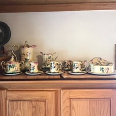 Vintage Coffee & Tea Set & CHEESE PLATE