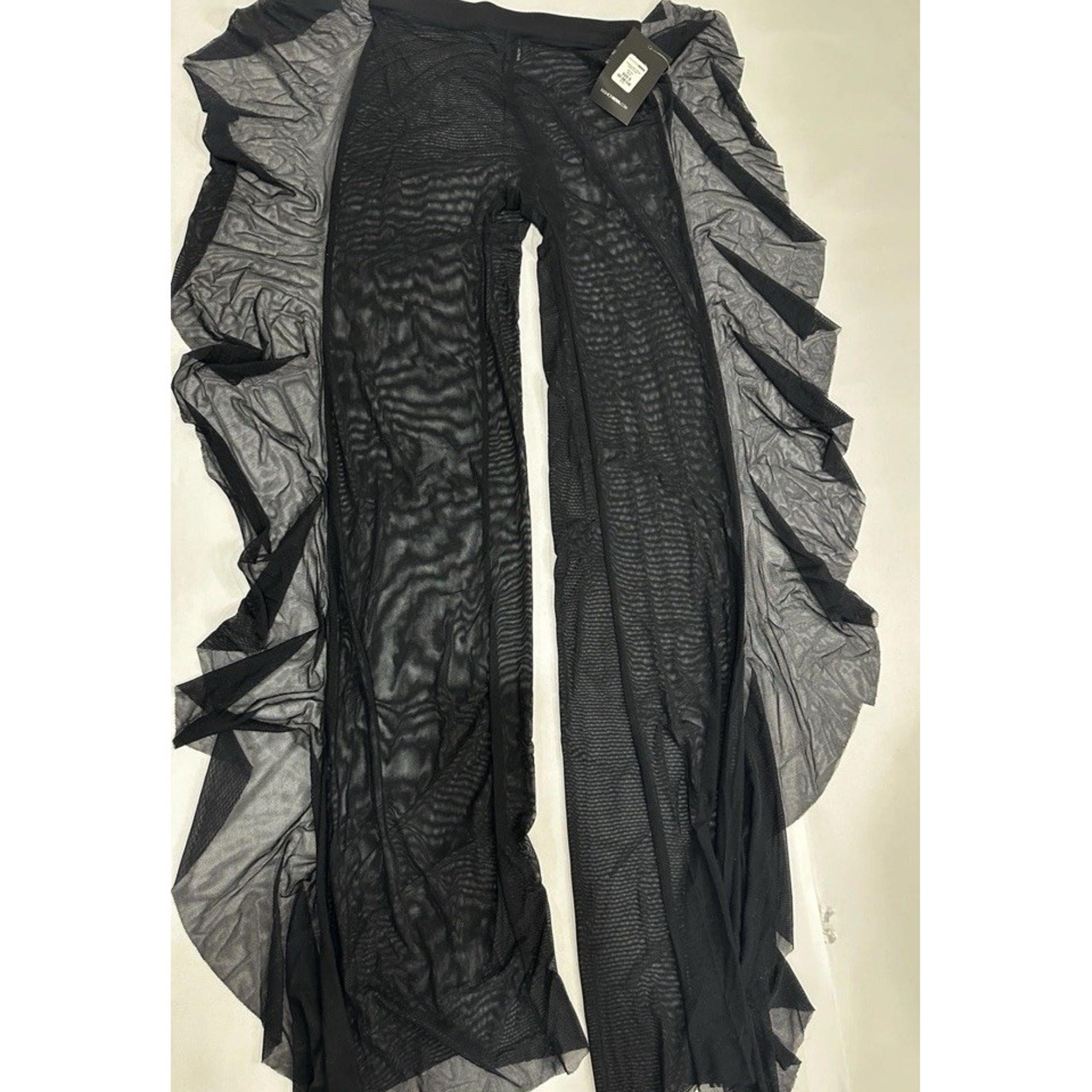 Fashion Nova Sunshine See Through Mesh Cover Up Pants Black Size XS Swimwear