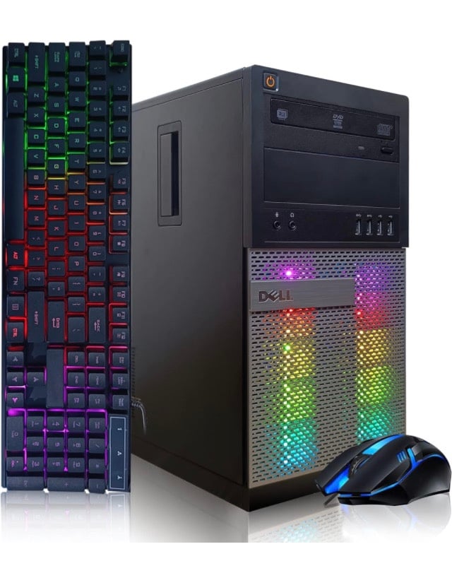 Dell Gaming PC Desktop Computer - Intel Quad I5 up to 3.6GHz, GeForce GTX 1650
