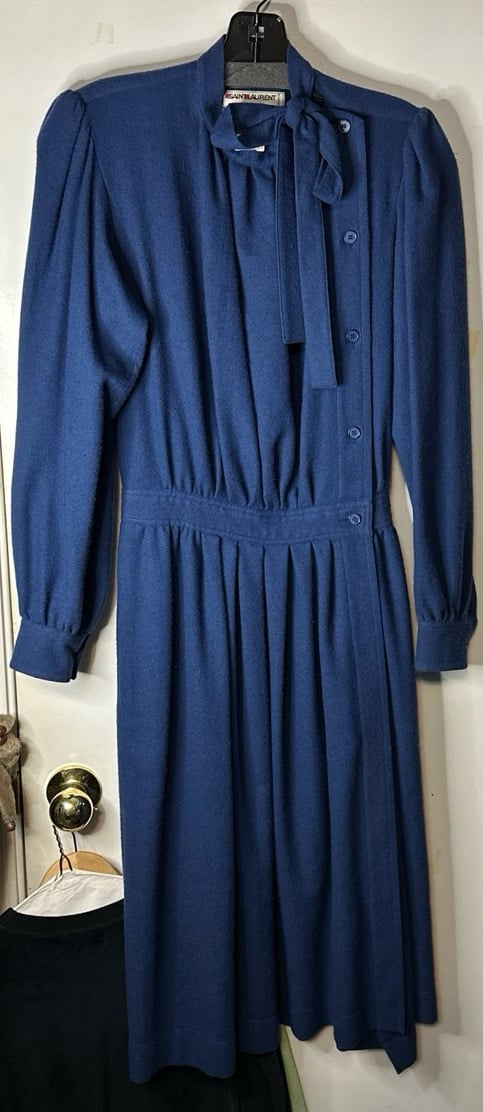 Saint Laurent 1980s dress
