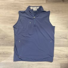 Peter Millar Crown Crafted Flex Adapt Half-Zip Pullover Vest Golf Mens Size S