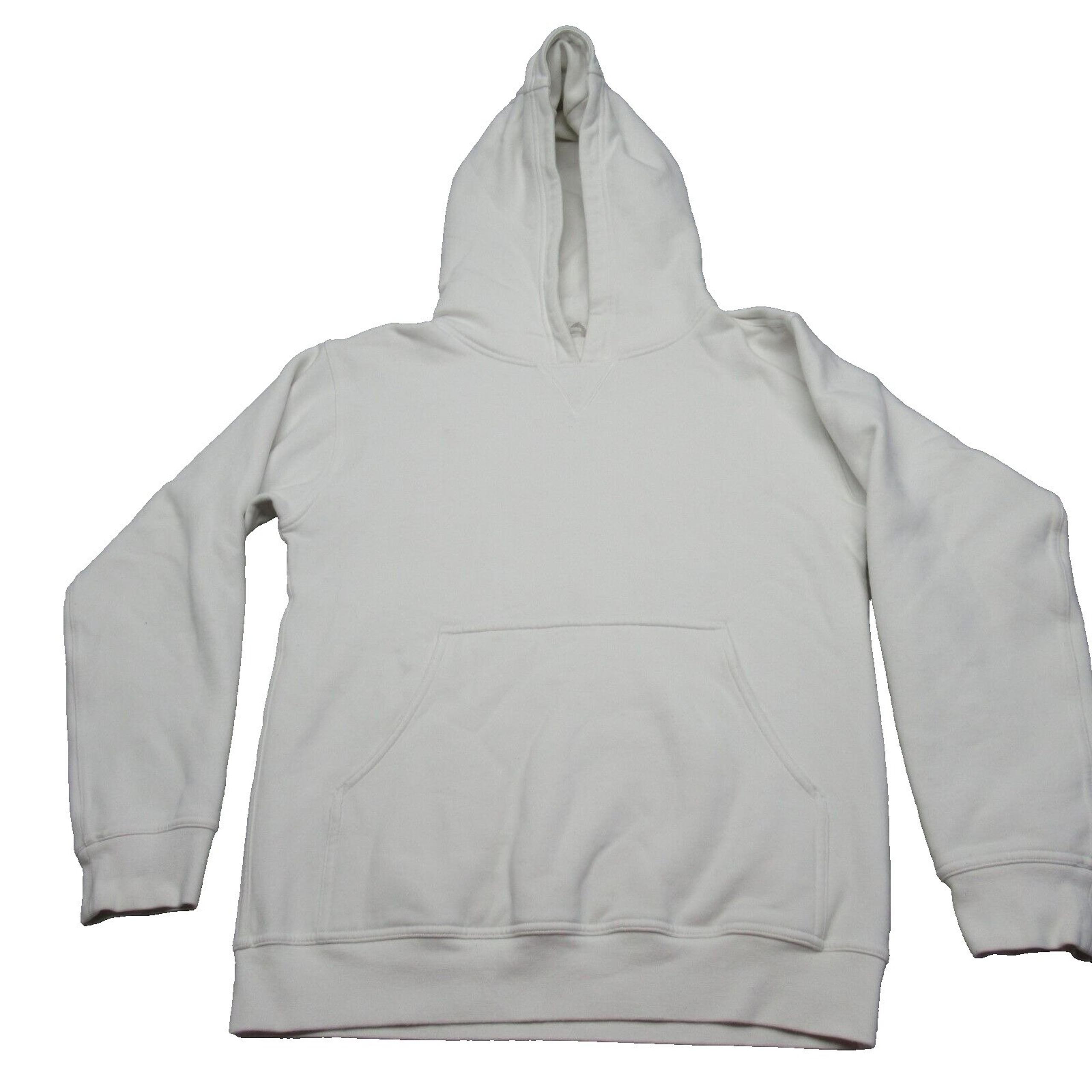 Lululemon Hoodie Womens 6 White Pockets Fleece Pullover Sweatshirt Activewear