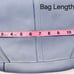 Coach **VINTAGE**Women Pebbled Leather Light Blue Hobo Tote Bag Purse