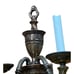 Antique Art Deco Bronze Electric Wall Sconce Ornate Heavy 2 Arm Light