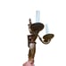 Antique Art Deco Bronze Electric Wall Sconce Ornate Heavy 2 Arm Light