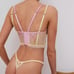 For Love and lemons floral frenzy bustier Pastel yellow top