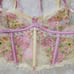 For Love and lemons floral frenzy bustier Pastel yellow top