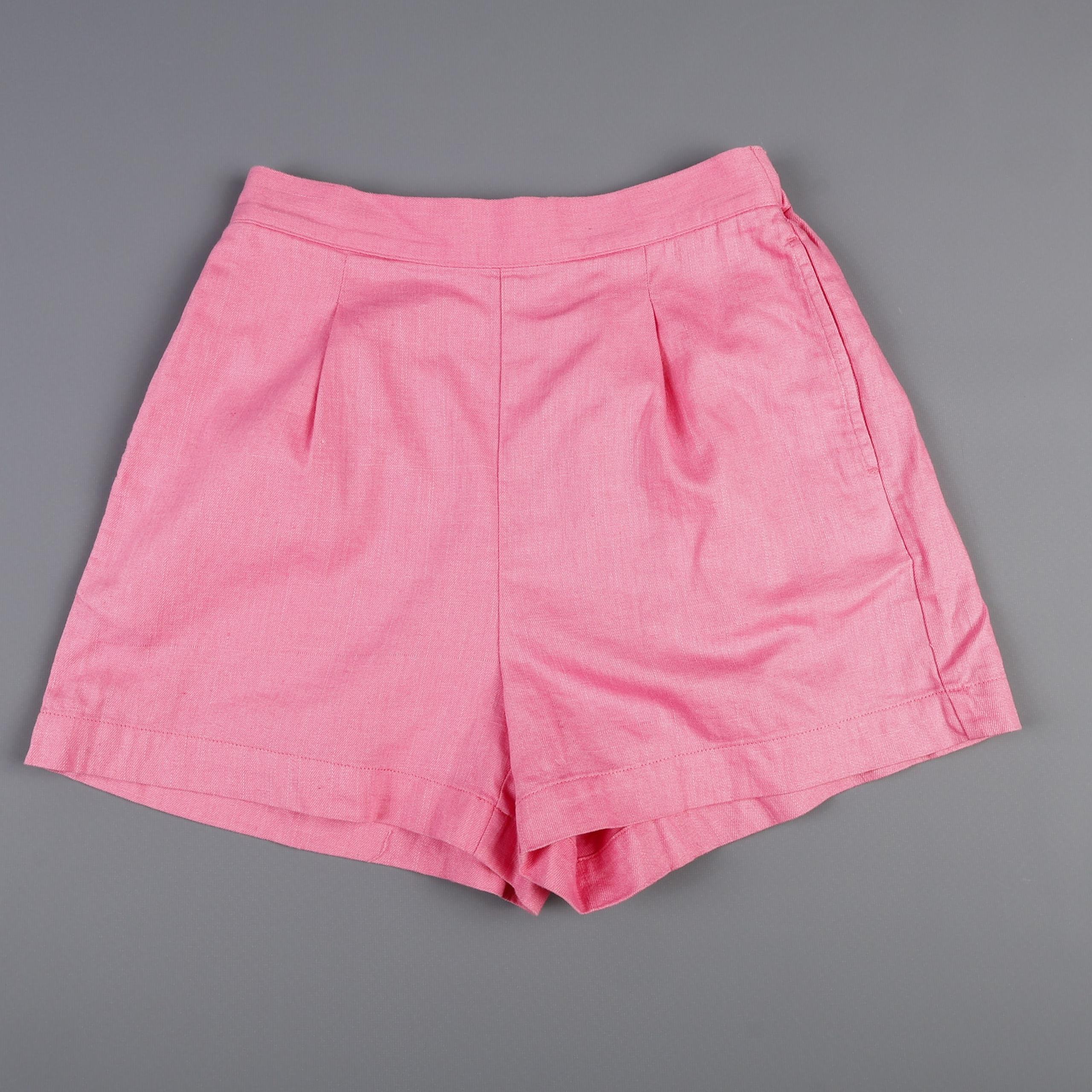 NWT Madewell Womens S Linen Cotton Blend Shorts Pink NJ683
