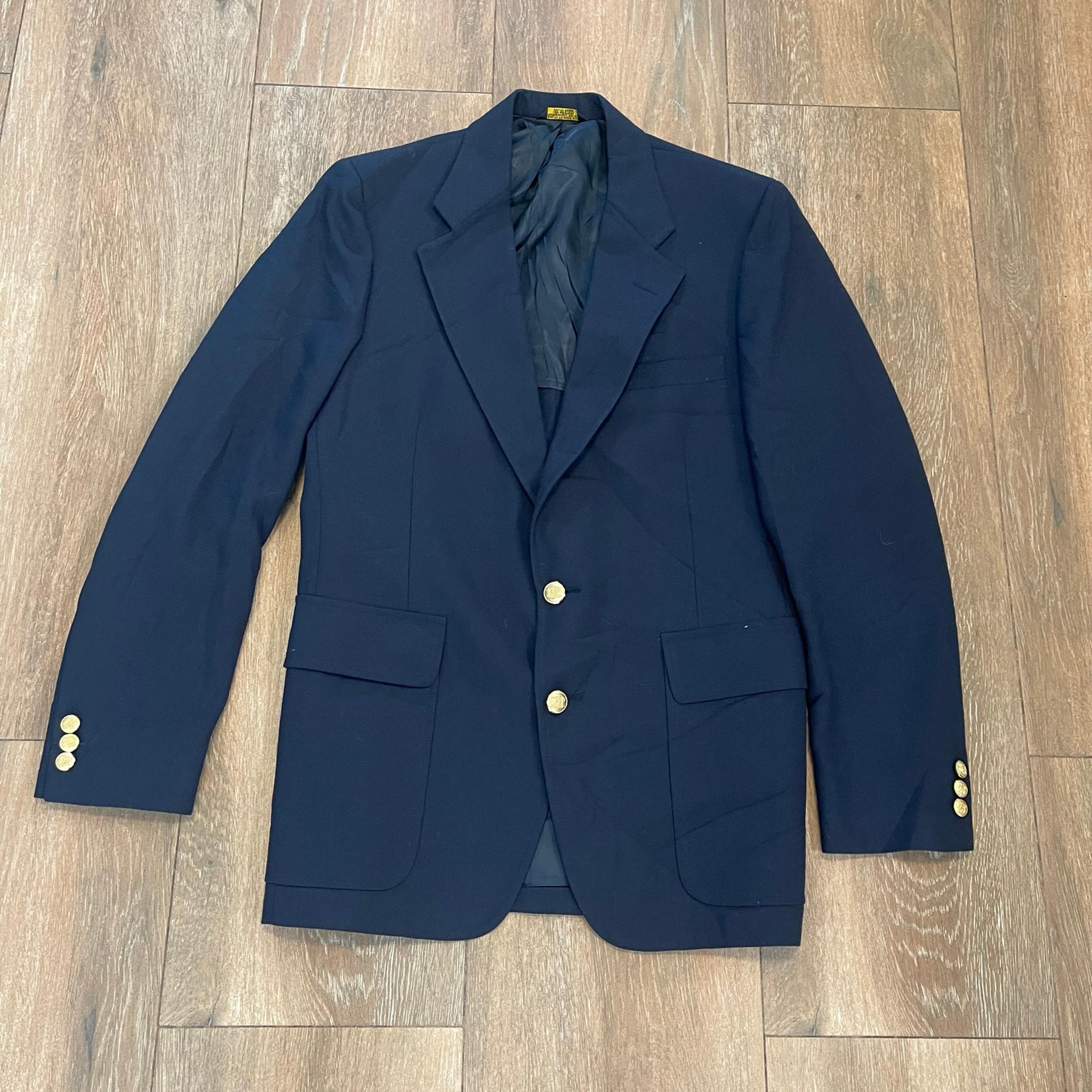 John Weitz Men's Blue Two Gold Button's Blazer Size 42L