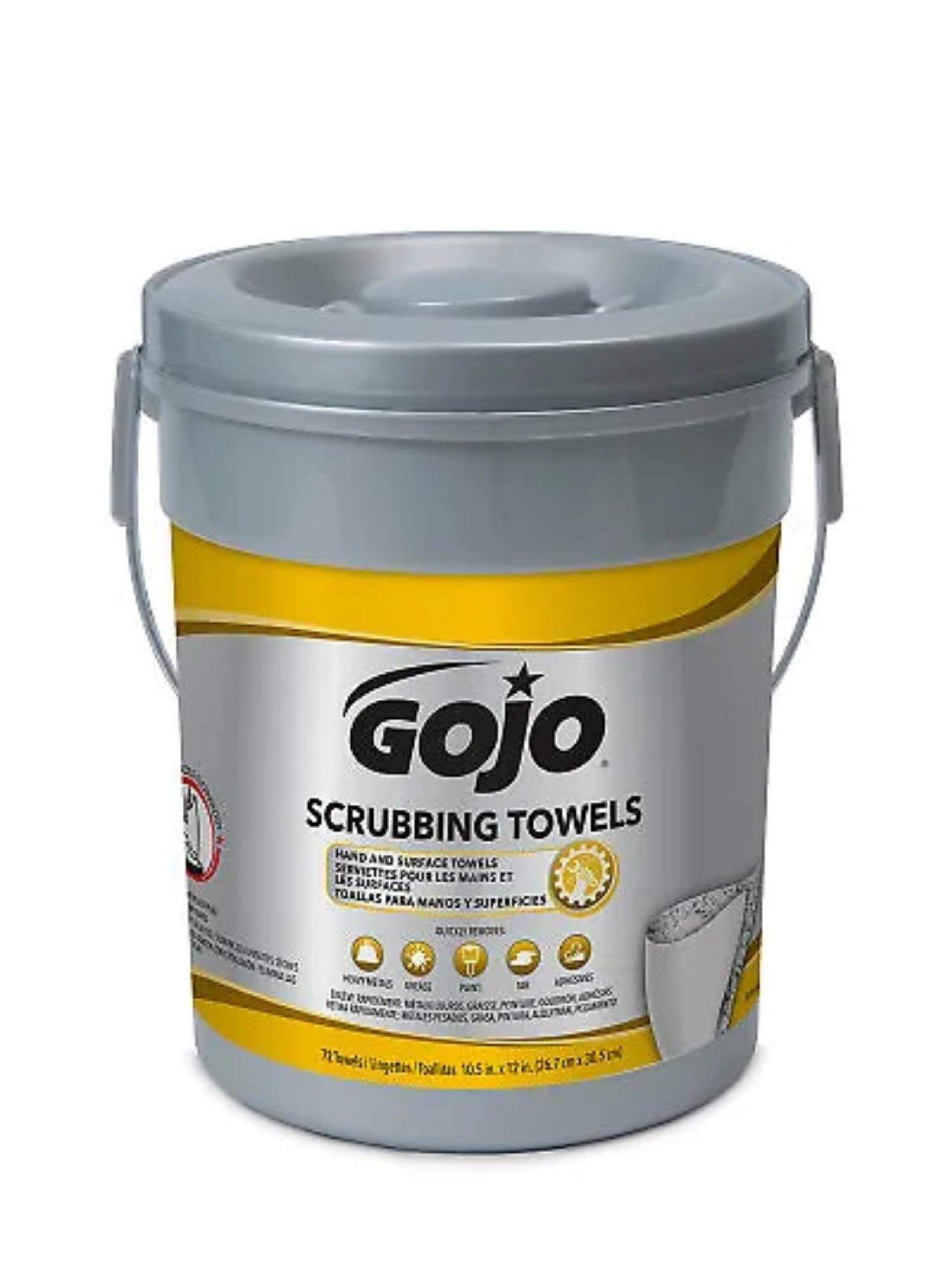 GOJO SCRUBBING TOWELS 72 COUNT BUCKET 6396-06