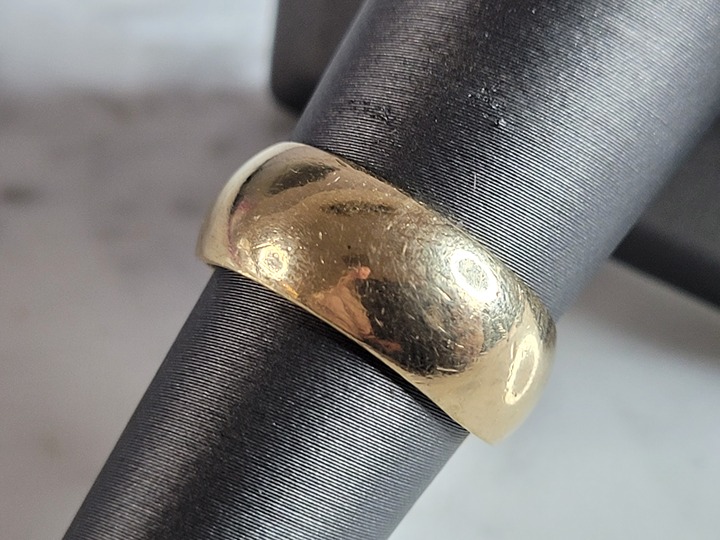 Womens Vintage Estate 14k Yellow Gold Wedding Band Ring 6.0g E4907