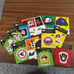 Fleer peel sticker MLB cards.