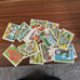 Fleer peel sticker MLB cards.