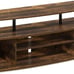 Jaya Large Entertainment Center Stand Unit/TV for up to 55 inch, Amber Pine/Blac