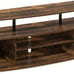 Jaya Large Entertainment Center Stand Unit/TV for up to 55 inch, Amber Pine/Blac