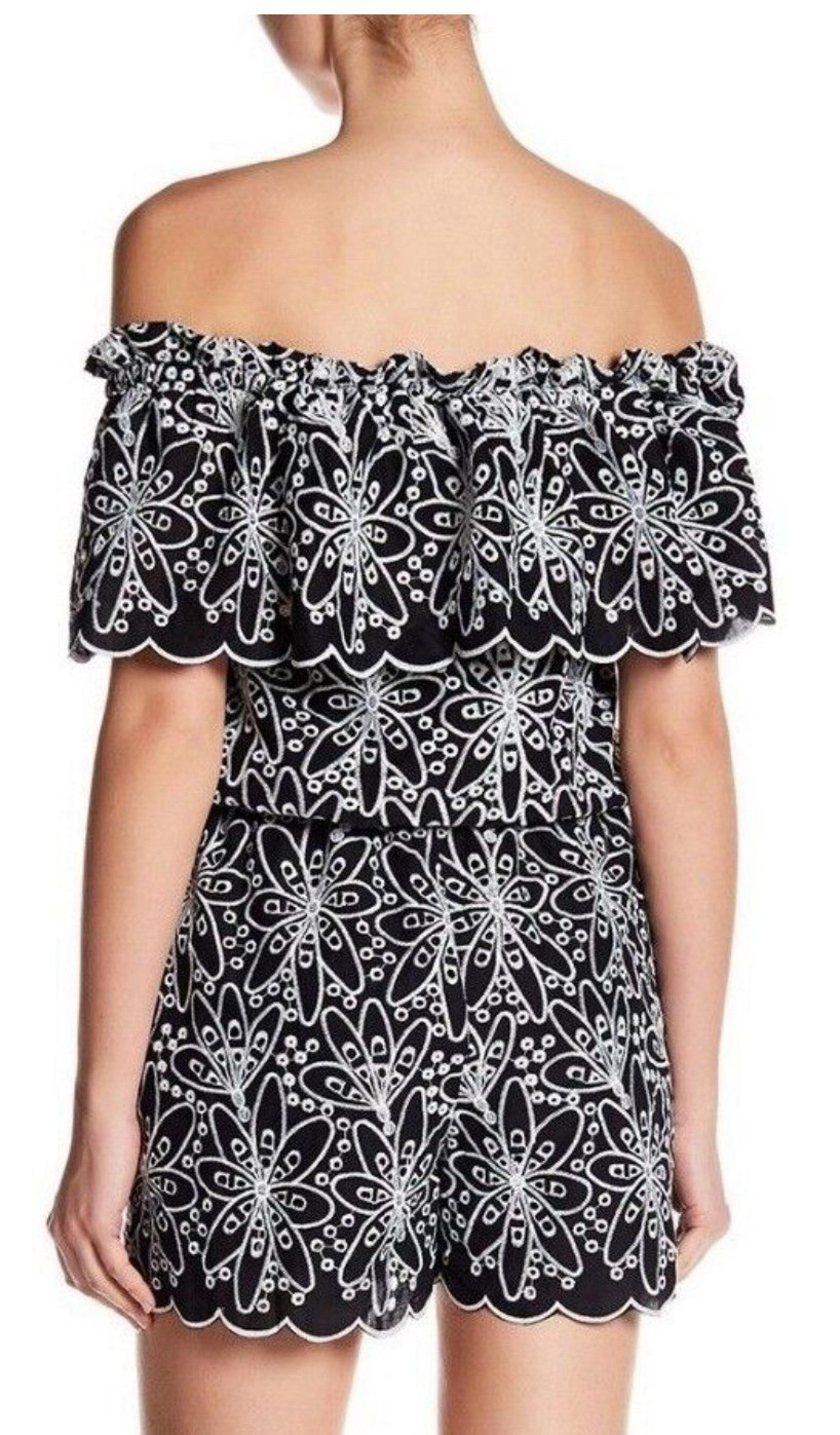 Laundry by Shelli Segal eyelet romper NWT