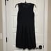 Theory Adison Dress Women's 2 Black Sleeveless Pleated Luxe Wool Blend Pockets