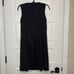 Theory Adison Dress Women's 2 Black Sleeveless Pleated Luxe Wool Blend Pockets